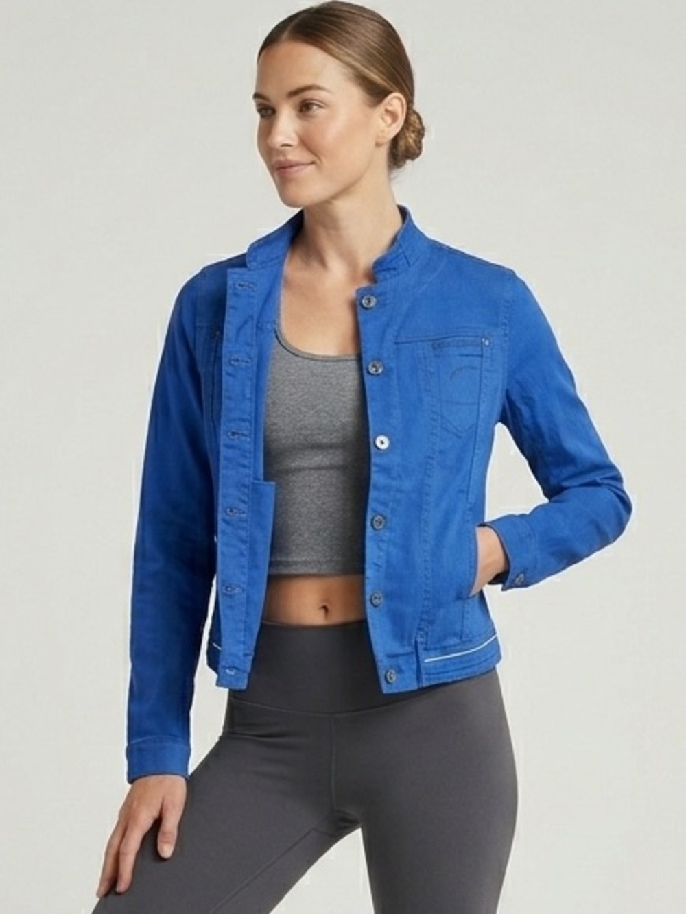G-Star RAW Women’s Midge Dumont Denim Jacket – Bright Blue Size S